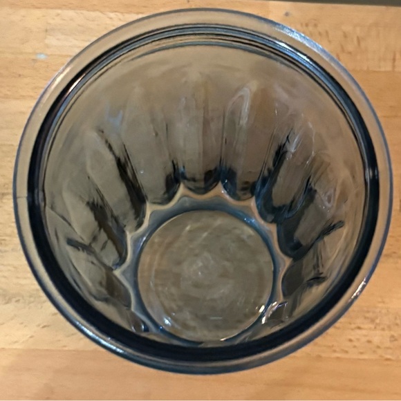 Vintage DSP Marcela Slate Blue Footed Glass Vase - Picture 3 of 4